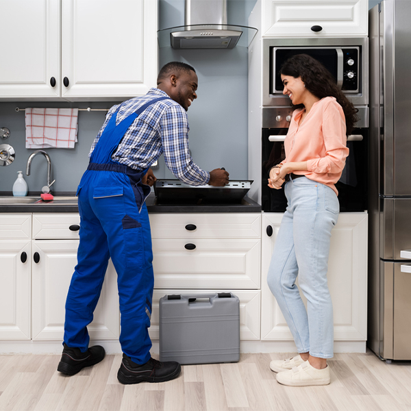 what kind of warranty do you offer on your cooktop repair services in Irma